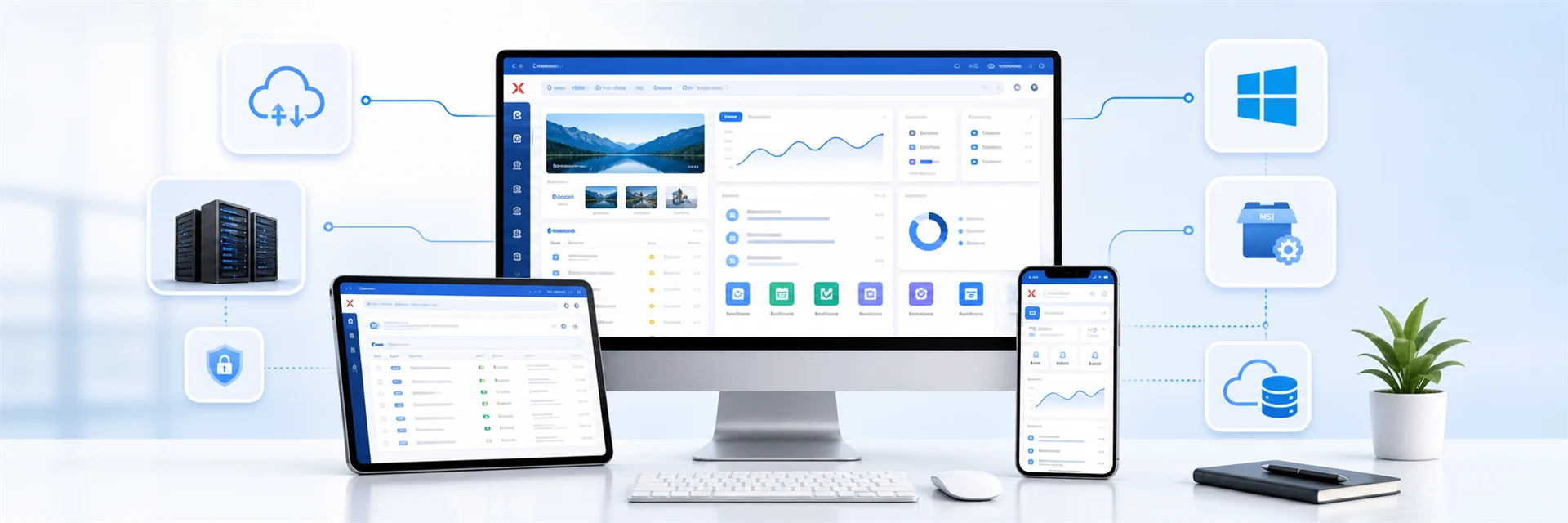 dbXapp Anwendung auf Desktop, Tablet, Smartphone, Intranet und Cloud